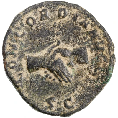 Sestertius - Gallienus CONCORDIA AVGG S C back