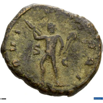 Sestertius - Gallienus IOVI VLTORI S C; Jupiter back