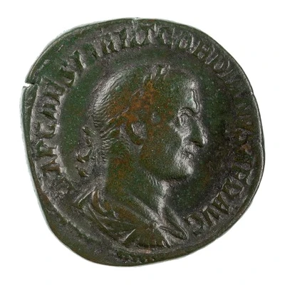 Sestertius - Gordian I PROVIDENTIA AVGG S C; Providentia front