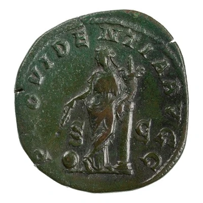 Sestertius - Gordian I PROVIDENTIA AVGG S C; Providentia back
