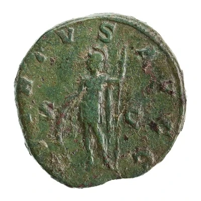 Sestertius - Gordian I VIRTVS AVGG S C; Virtus back