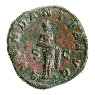 Sestertius - Gordian III ABVNDANTIA AVG S C; Abundantia back