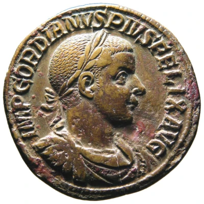 Sestertius - Gordian III ADLOCVTIO AVGVSTI S C front