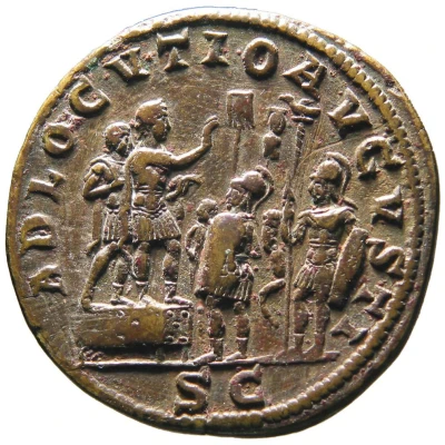 Sestertius - Gordian III ADLOCVTIO AVGVSTI S C back