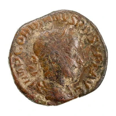 Sestertius - Gordian III AEQVITAS AVG S C; Aequitas front