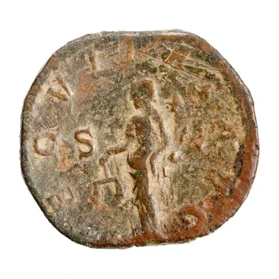 Sestertius - Gordian III AEQVITAS AVG S C; Aequitas back