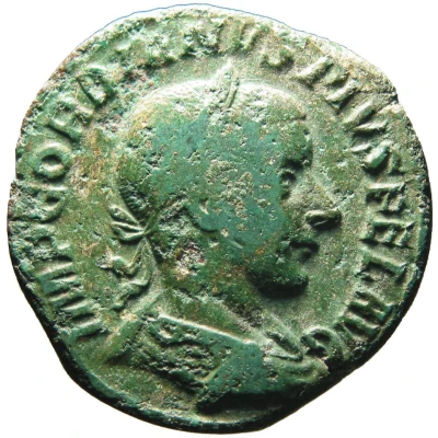 Sestertius - Gordian III AETERNITATAS AVGVSTI S C front