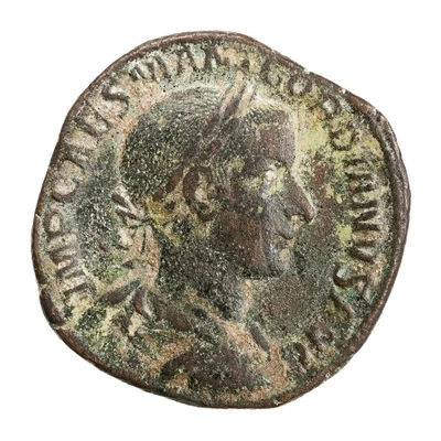 Sestertius - Gordian III CONCORDIA AVG S C; Concordia front