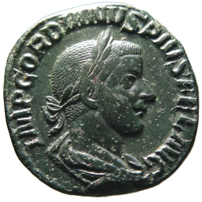 Sestertius - Gordian III FELICITAS TEMPOR S C; Felicitas front