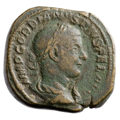 Sestertius - Gordian III FELICITAS TEMPORVM S C; Felicitas front