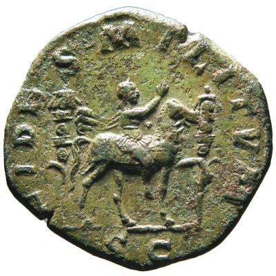 Sestertius - Gordian III FIDES MILITVM S C back