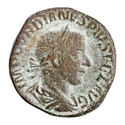 Sestertius - Gordian III IOVI STATORI S C; Jupiter front
