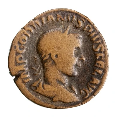 Sestertius - Gordian III LAETITIA AVG N S C; Laetitia front
