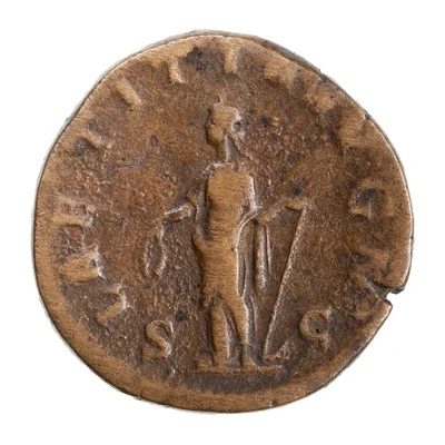 Sestertius - Gordian III LAETITIA AVG N S C; Laetitia back