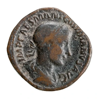 Sestertius - Gordian III LIBERALITAS AVG II S C; Liberalitas front