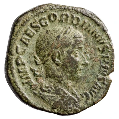 Sestertius - Gordian III LIBERALITAS AVG II S C; Liberalitas front
