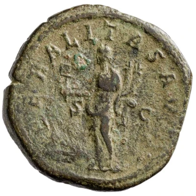 Sestertius - Gordian III LIBERALITAS AVG II S C; Liberalitas back