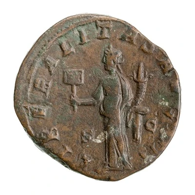 Sestertius - Gordian III LIBERALITAS AVG IIII S C; Liberalitas back