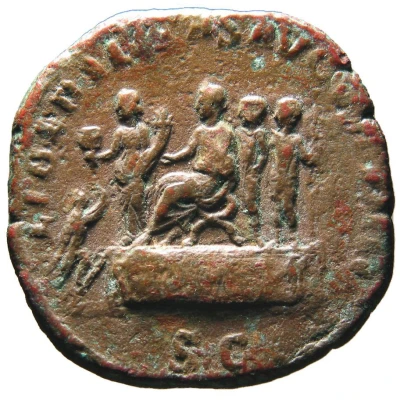 Sestertius - Gordian III LIBERALITAS AVGVSTI IIII S C back
