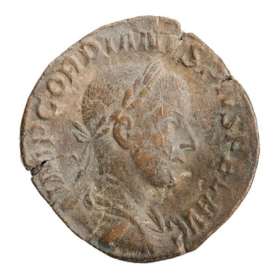 Sestertius - Gordian III LIBERTAS AVG S C; Liberalitas front