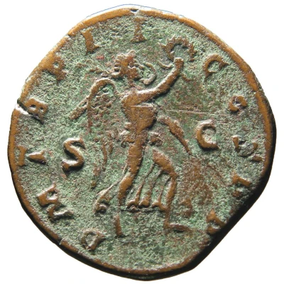 Sestertius - Gordian III P M TR P II COS P P S C; Victory back