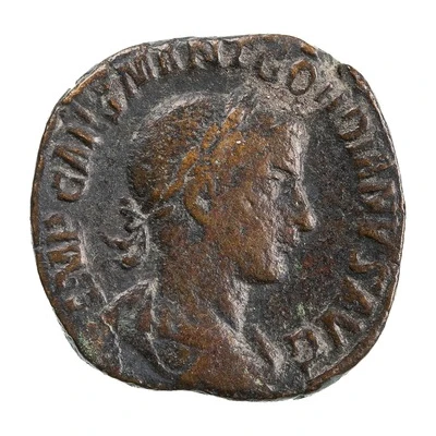 Sestertius - Gordian III P M TR P II COS P P S C front
