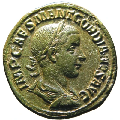 Sestertius - Gordian III P M TR P II COS P P S C front