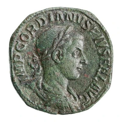 Sestertius - Gordian III P M TR P II COS P P S C front