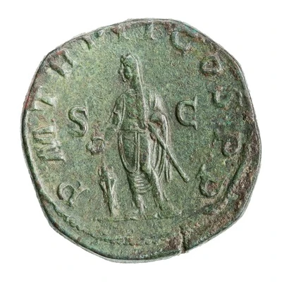 Sestertius - Gordian III P M TR P II COS P P S C back