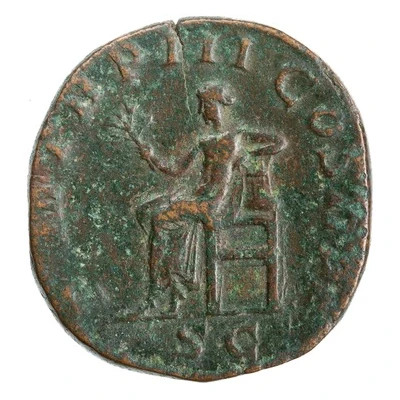 Sestertius - Gordian III P M TR P III COS II P P S C; Apollo back