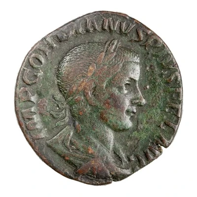 Sestertius - Gordian III P M TR P III COS II P P S C front