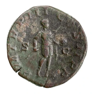 Sestertius - Gordian III P M TR P III COS II P P S C back