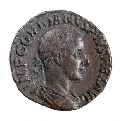 Sestertius - Gordian III P M TR P III COS P P S C front