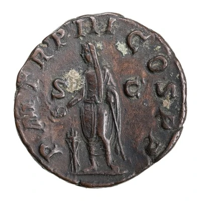Sestertius - Gordian III P M TR P III COS P P S C back