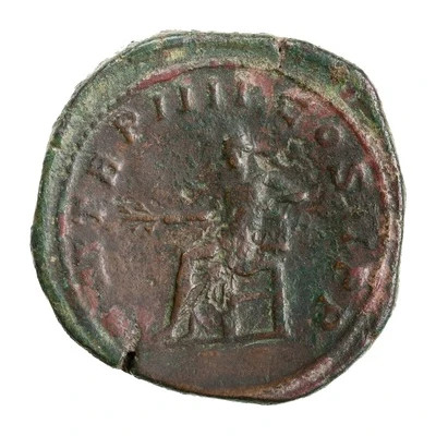 Sestertius - Gordian III P M TR P IIII COS II P P S C; Apollo back