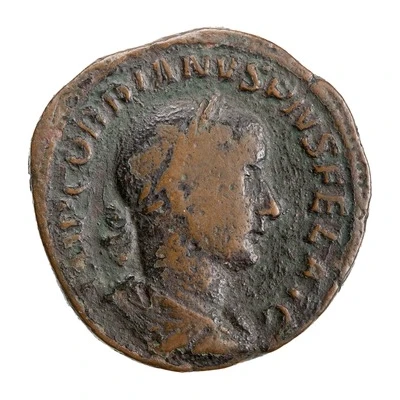 Sestertius - Gordian III P M TR P IIII COS II P P S C front