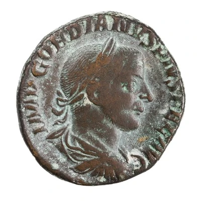 Sestertius - Gordian III P M TR P VI COS II P P S C front