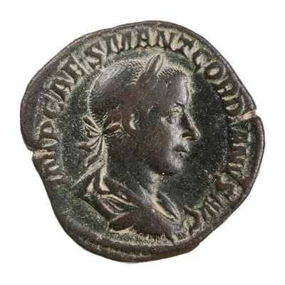 Sestertius - Gordian III SALVS AVG S C; Salus front