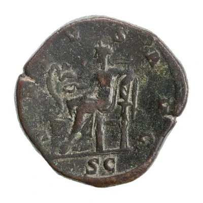 Sestertius - Gordian III SALVS AVG S C; Salus back