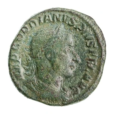 Sestertius - Gordian III SECVRITAS PERPETVA S C; Securitas front
