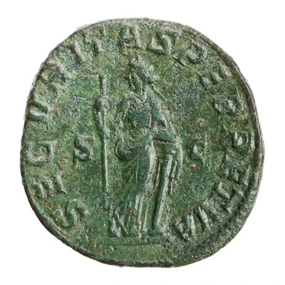 Sestertius - Gordian III SECVRITAS PERPETVA S C; Securitas back