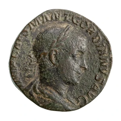 Sestertius - Gordian III VICTORIA AVG S C; Victory front
