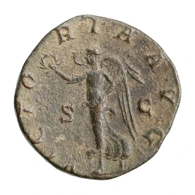 Sestertius - Gordian III VICTORIA AVG S C; Victory back
