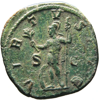 Sestertius - Gordian III VIRTVS AVG S C; Virtus back