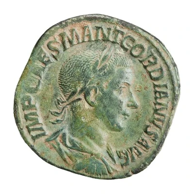 Sestertius - Gordian III VIRTVS AVG S C front