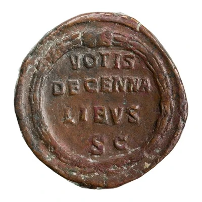 Sestertius - Gordian III VOTIS DECENNALIBVS S C back