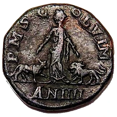 Sestertius - Gordianus III P M S COL VIM AN IIII; Viminacium back