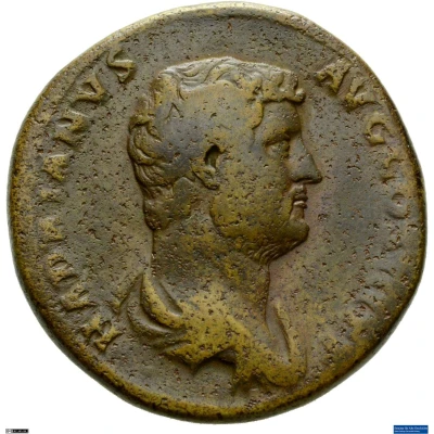 Sestertius - Hadrian RESTITVTORI GALLIAE S C; Gallia front