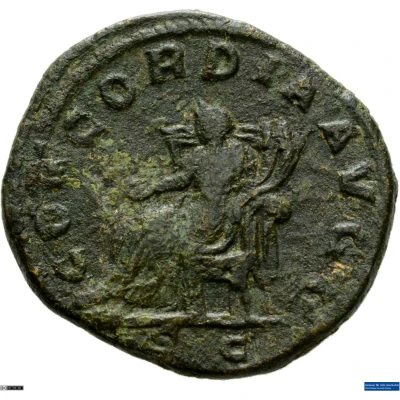 Sestertius - Herennia Etruscilla CONCORDIA AVGG S C; Concordia back