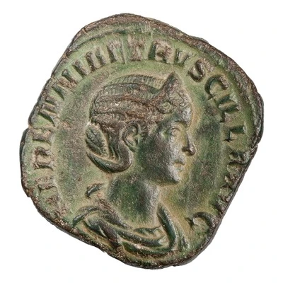 Sestertius - Herennia Etruscilla FECVNDITAS AVG S C; Fecunditas front